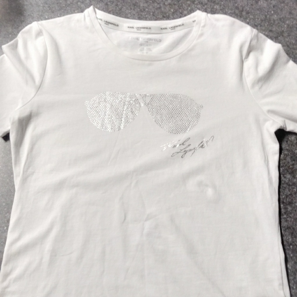 Karl Lagerfeld White Tee